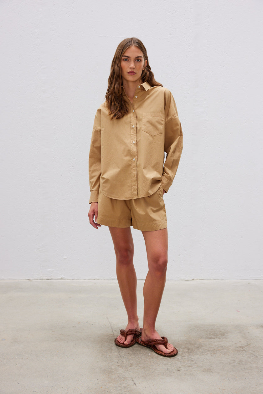 The Chiara Shirt - Toffee - Apparel