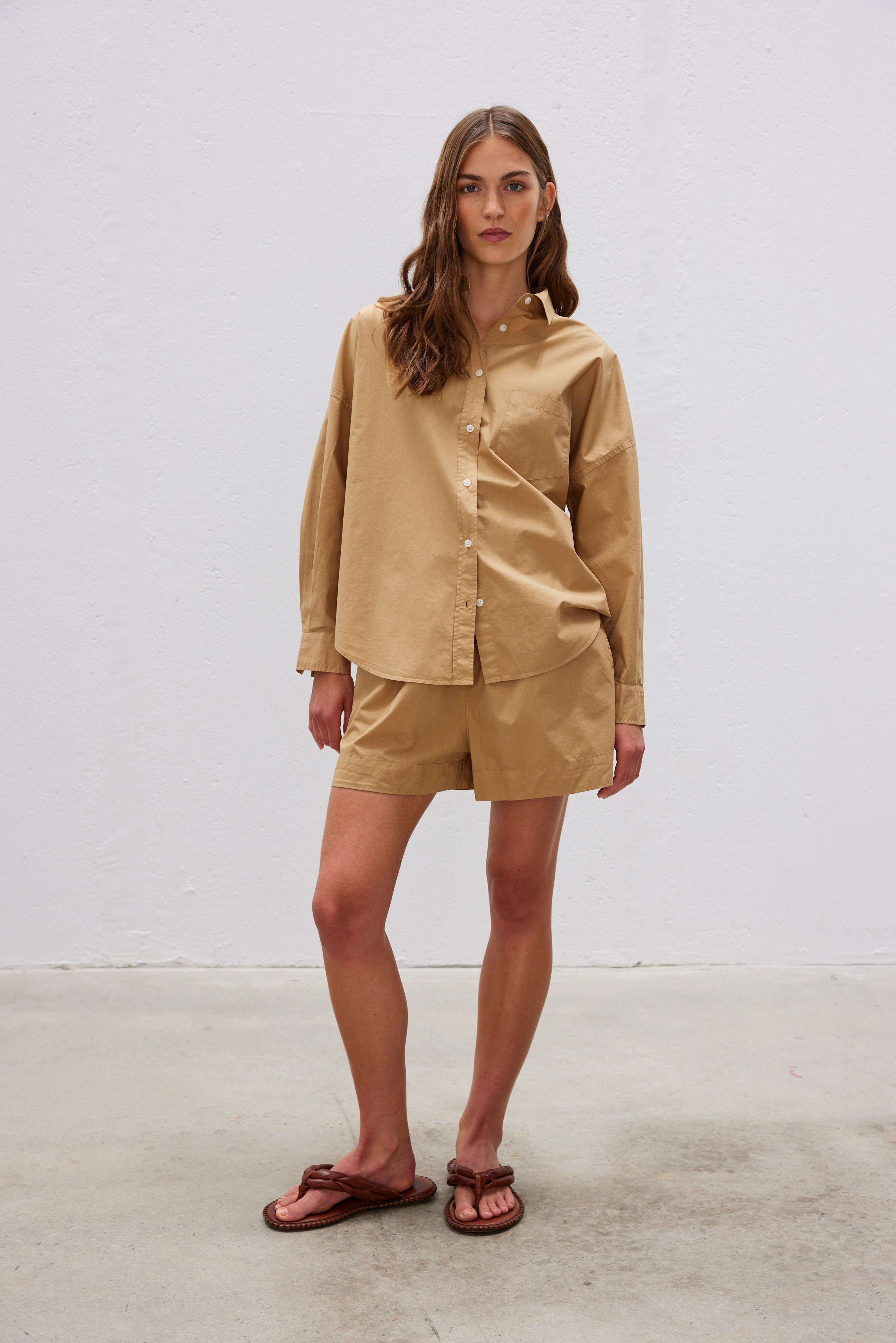 The Chiara Shirt - Toffee - Apparel