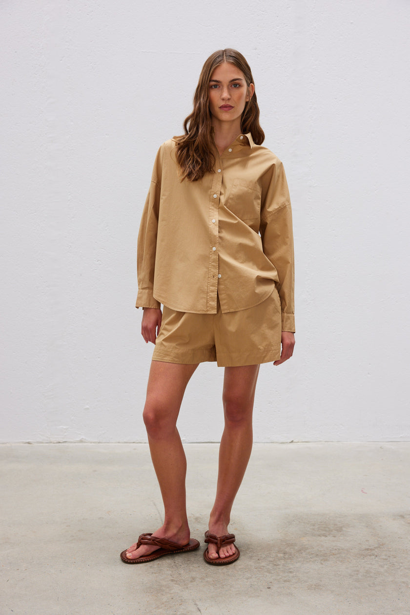 The Chiara Shirt - Toffee - Apparel