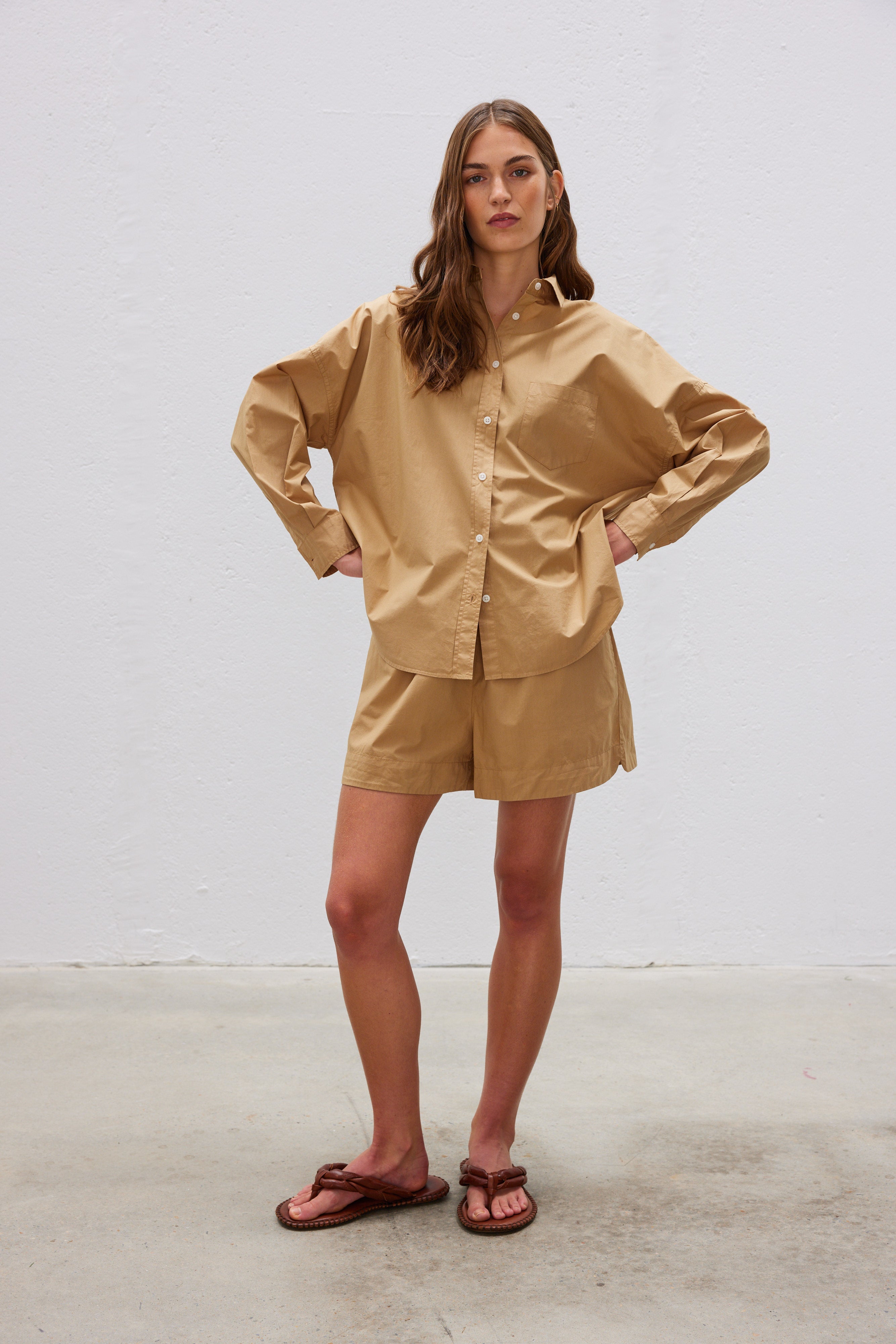 The Chiara Shirt - Toffee - Apparel