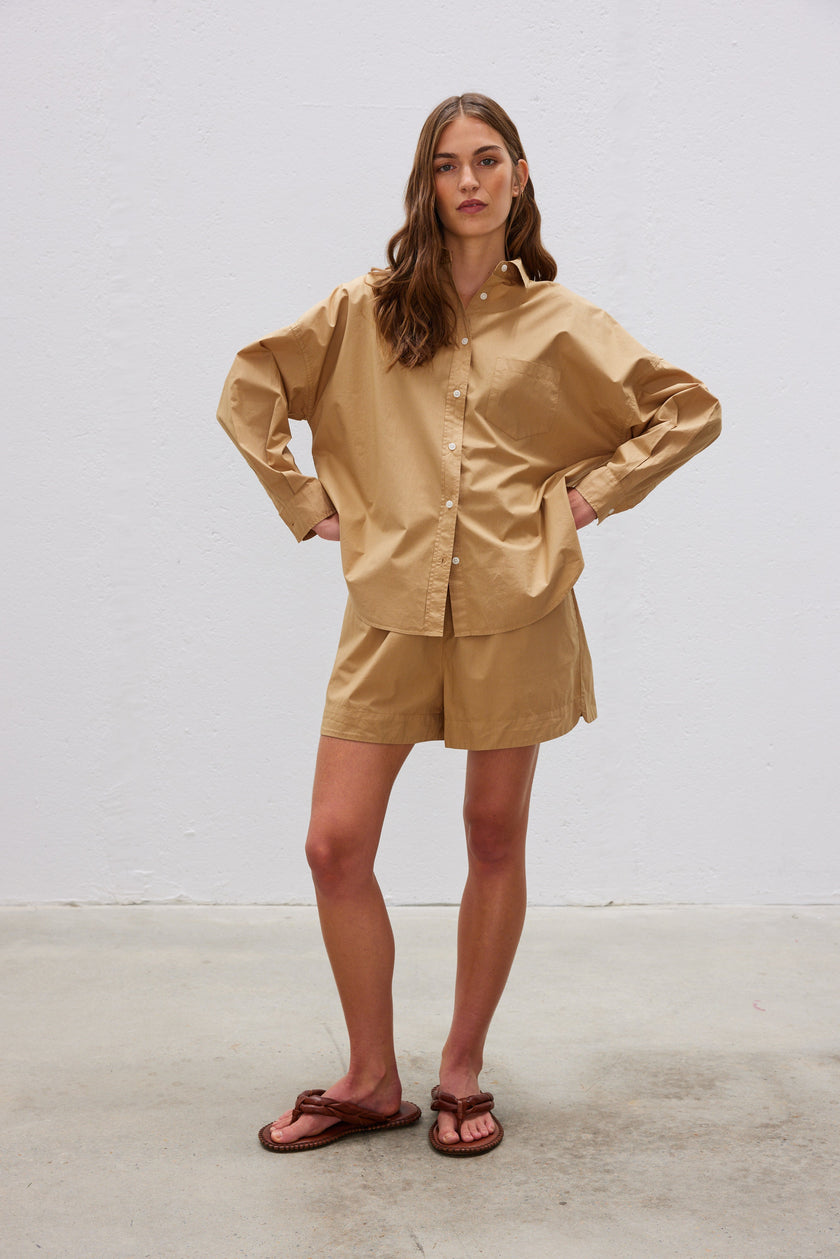 The Chiara Shirt - Toffee - Apparel