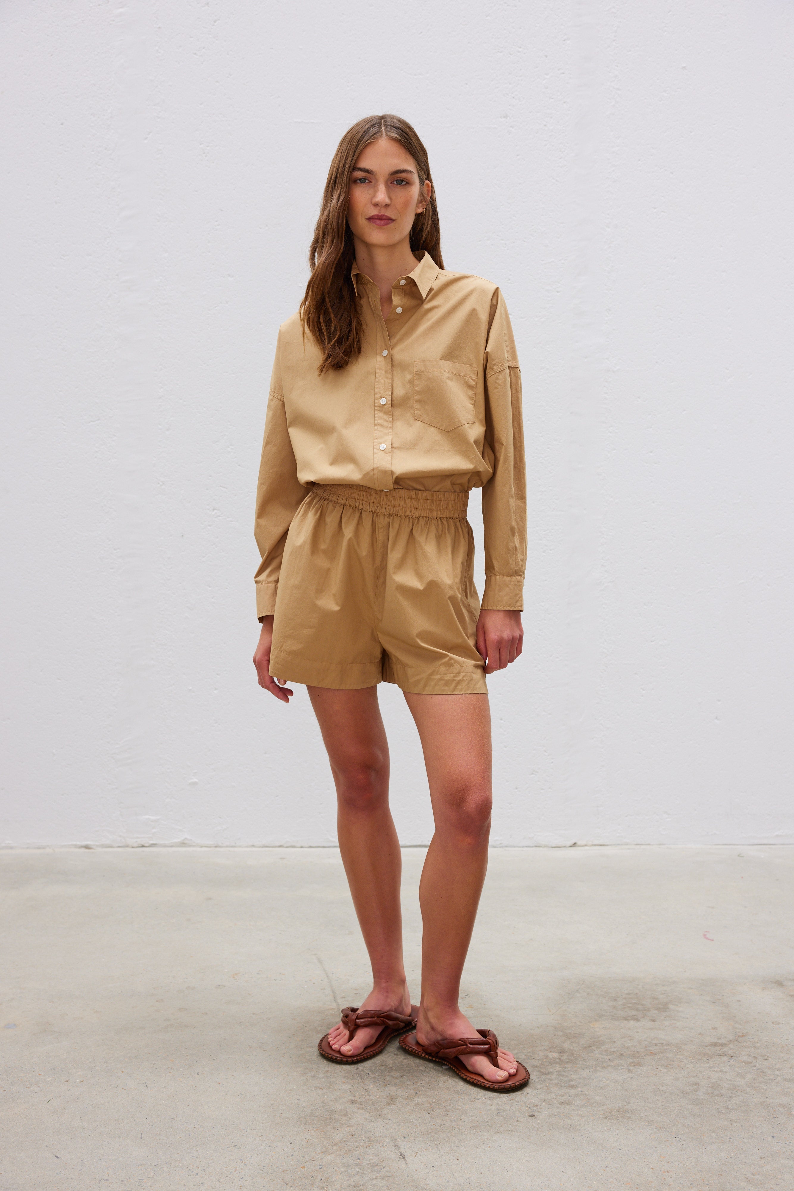 The Chiara Shirt - Toffee - Apparel