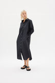 Chiara Shirt Dress Maxi - Black - Apparel