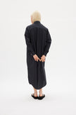Chiara Shirt Dress Maxi - Black - Apparel