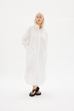 Chiara Shirt Dress Maxi - White - Apparel