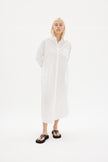 Chiara Shirt Dress Maxi - White - Apparel