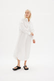 Chiara Shirt Dress Maxi - White - Apparel