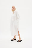 Chiara Shirt Dress Maxi - White - Apparel