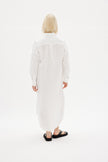 Chiara Shirt Dress Maxi - White - Apparel
