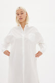Chiara Shirt Dress Maxi - White - Apparel
