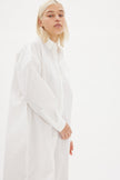 Chiara Shirt Dress Maxi - White - Apparel