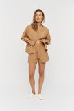 The Chiara Shirt - Toffee - Apparel