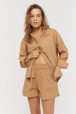 The Chiara Shirt - Toffee - Apparel