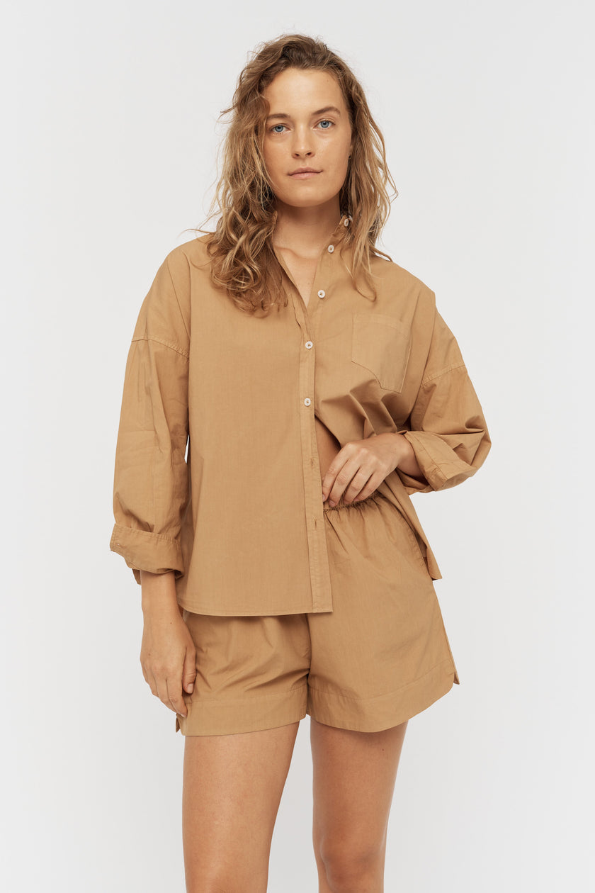 The Chiara Shirt - Toffee - Apparel