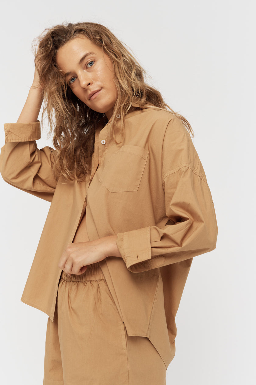 The Chiara Shirt - Toffee - Apparel