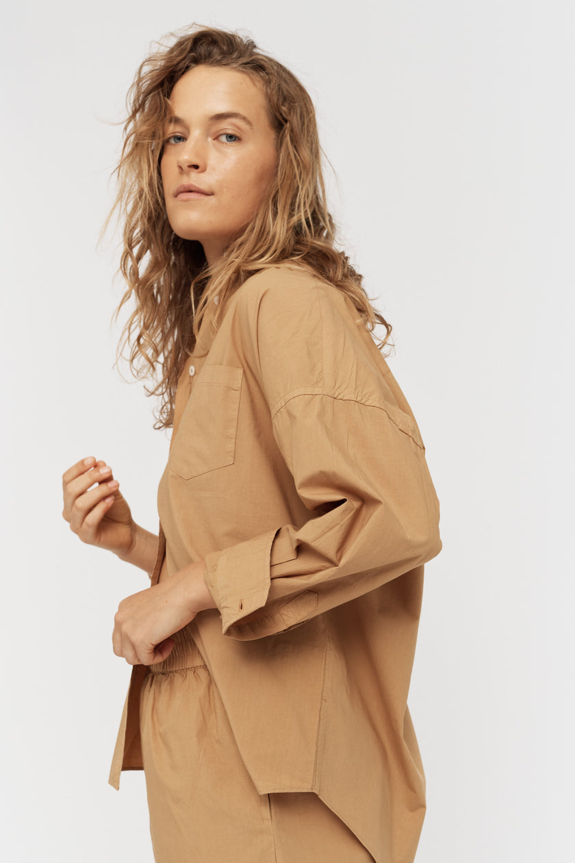 The Chiara Shirt - Toffee - Apparel