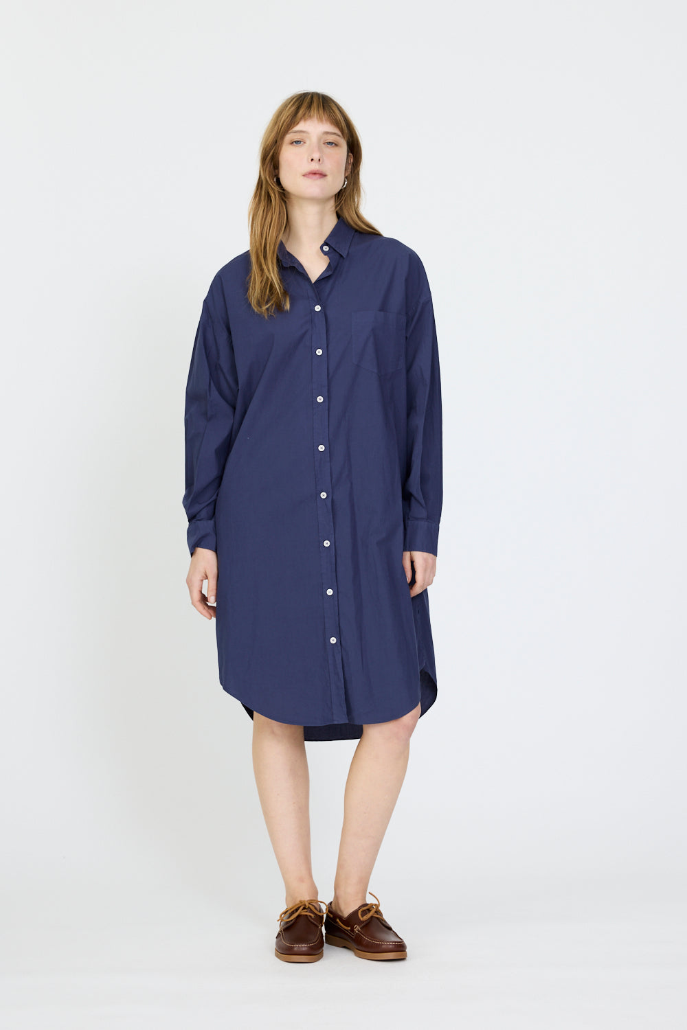 Chiara Midi Dress - Navy
