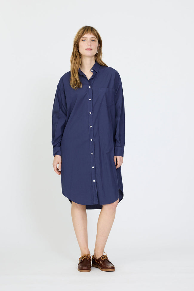 Chiara Midi Dress - Navy