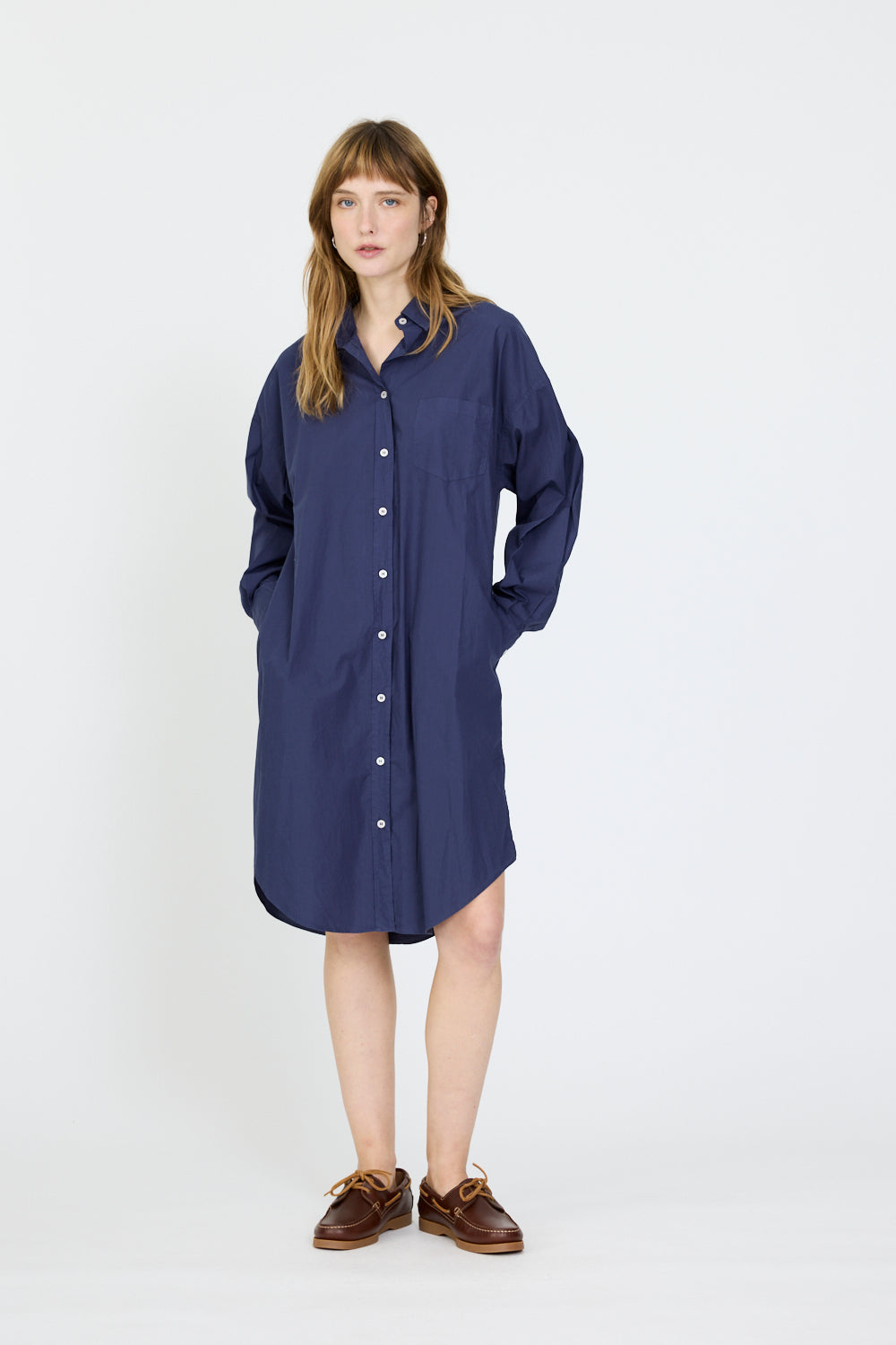 Chiara Midi Dress - Navy