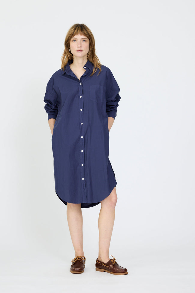Chiara Midi Dress - Navy