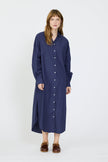 Chiara Maxi Shirt Dress - Navy