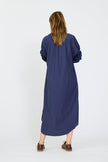 Chiara Maxi Shirt Dress - Navy