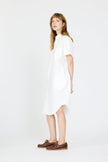 Chiara Short Sleeve Shirt Dress - White