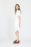 Chiara Short Sleeve Shirt Dress - White