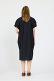 Chiara Short Sleeve Shirt Dress - Black