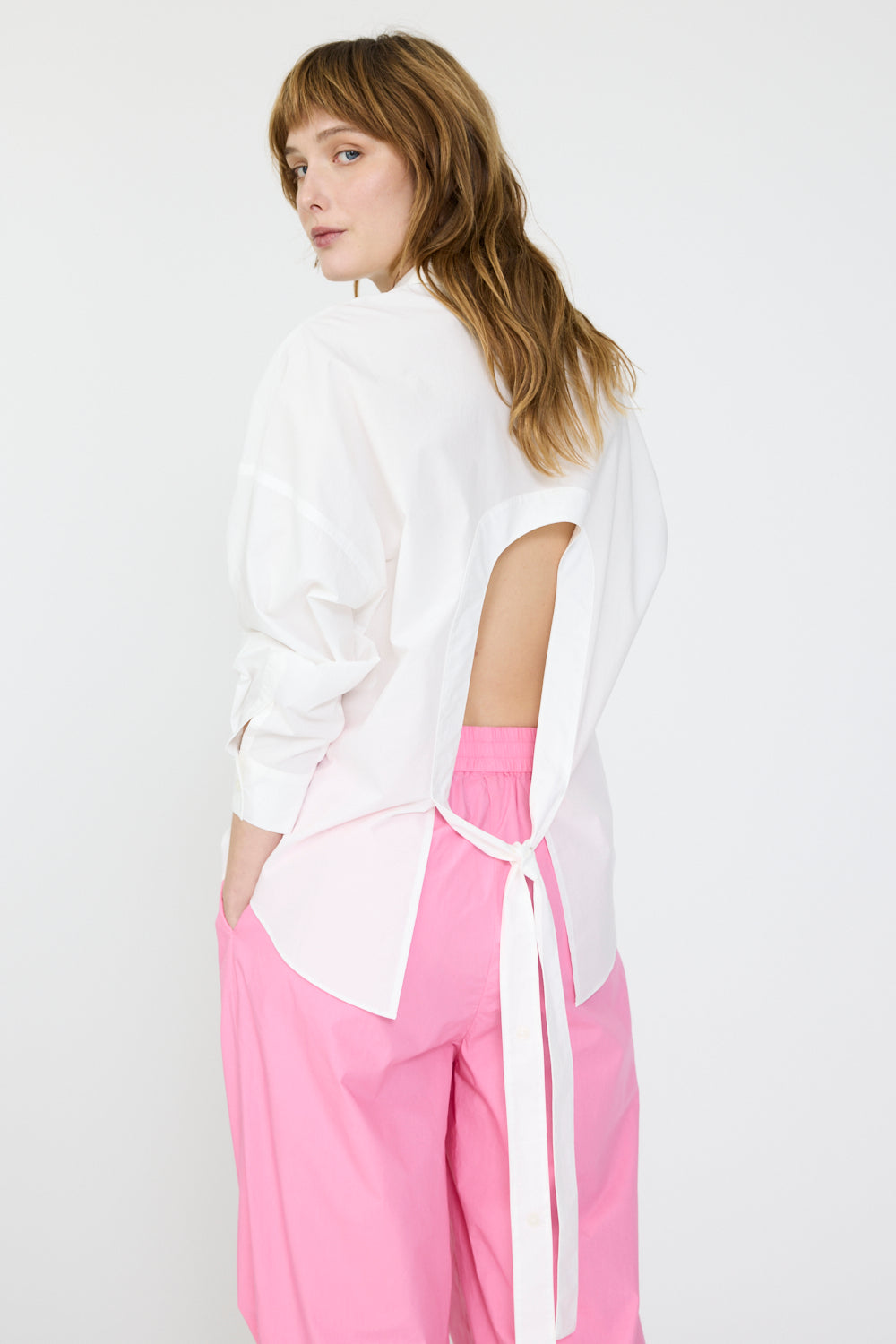Chiara Long Sleeve - Backless - White