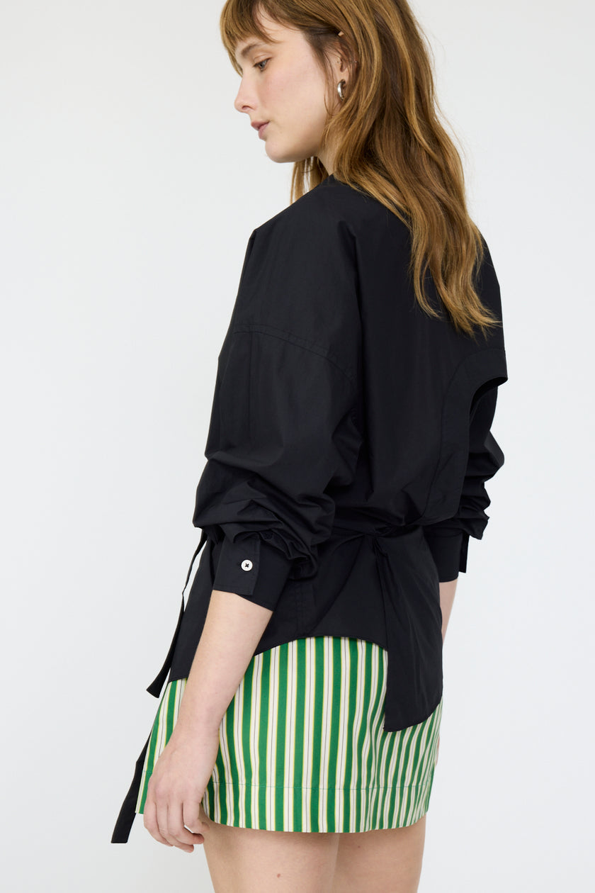 Chiara Long Sleeve - Backless  - Black