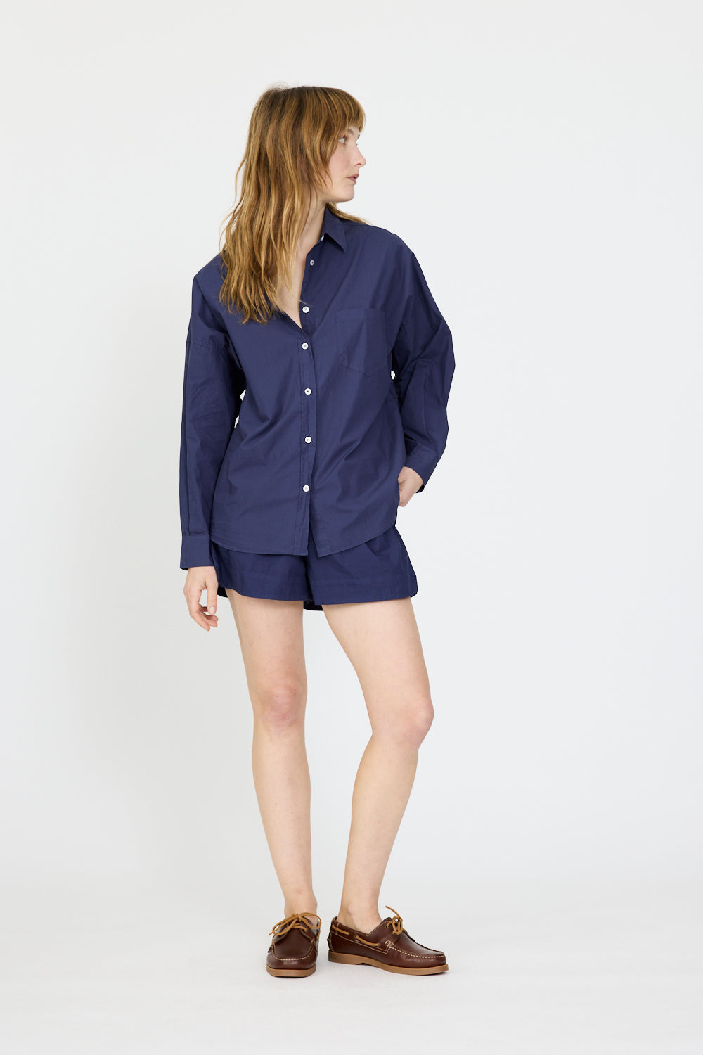 Chiara Long Sleeve Shirt - Classic - Navy