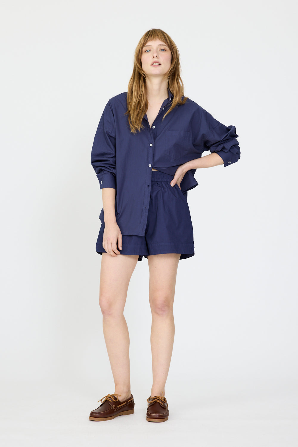 Chiara Long Sleeve Shirt - Classic - Navy