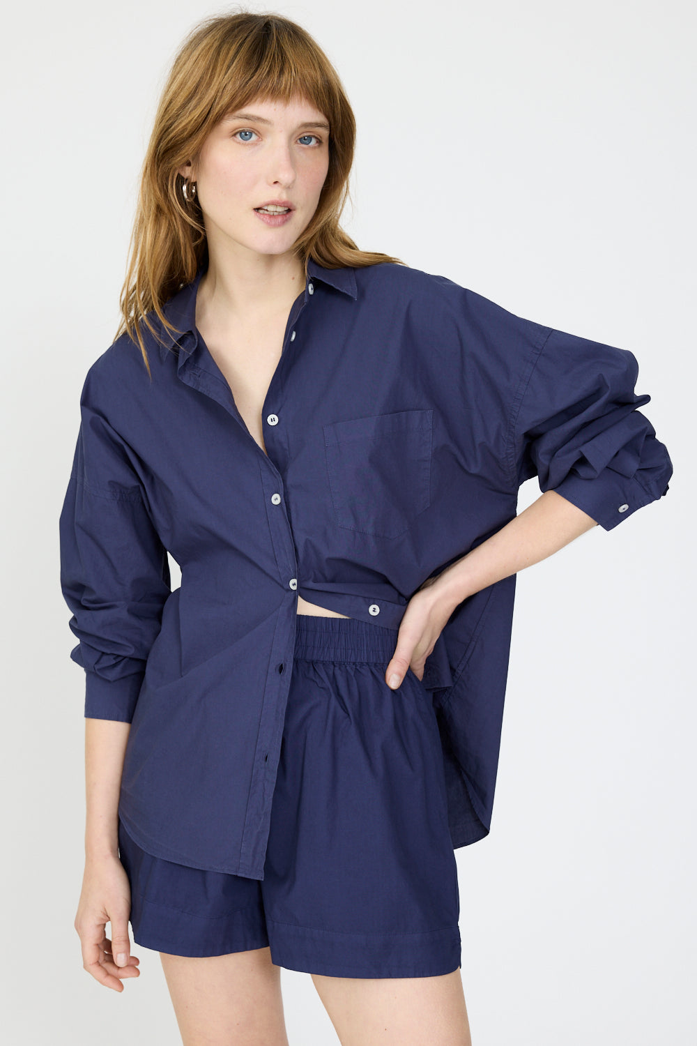 Chiara Long Sleeve Shirt - Classic - Navy