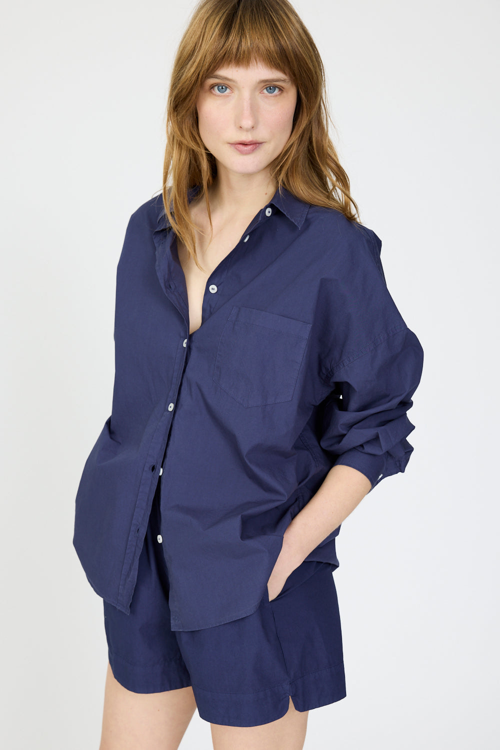 Chiara Long Sleeve Shirt - Classic - Navy