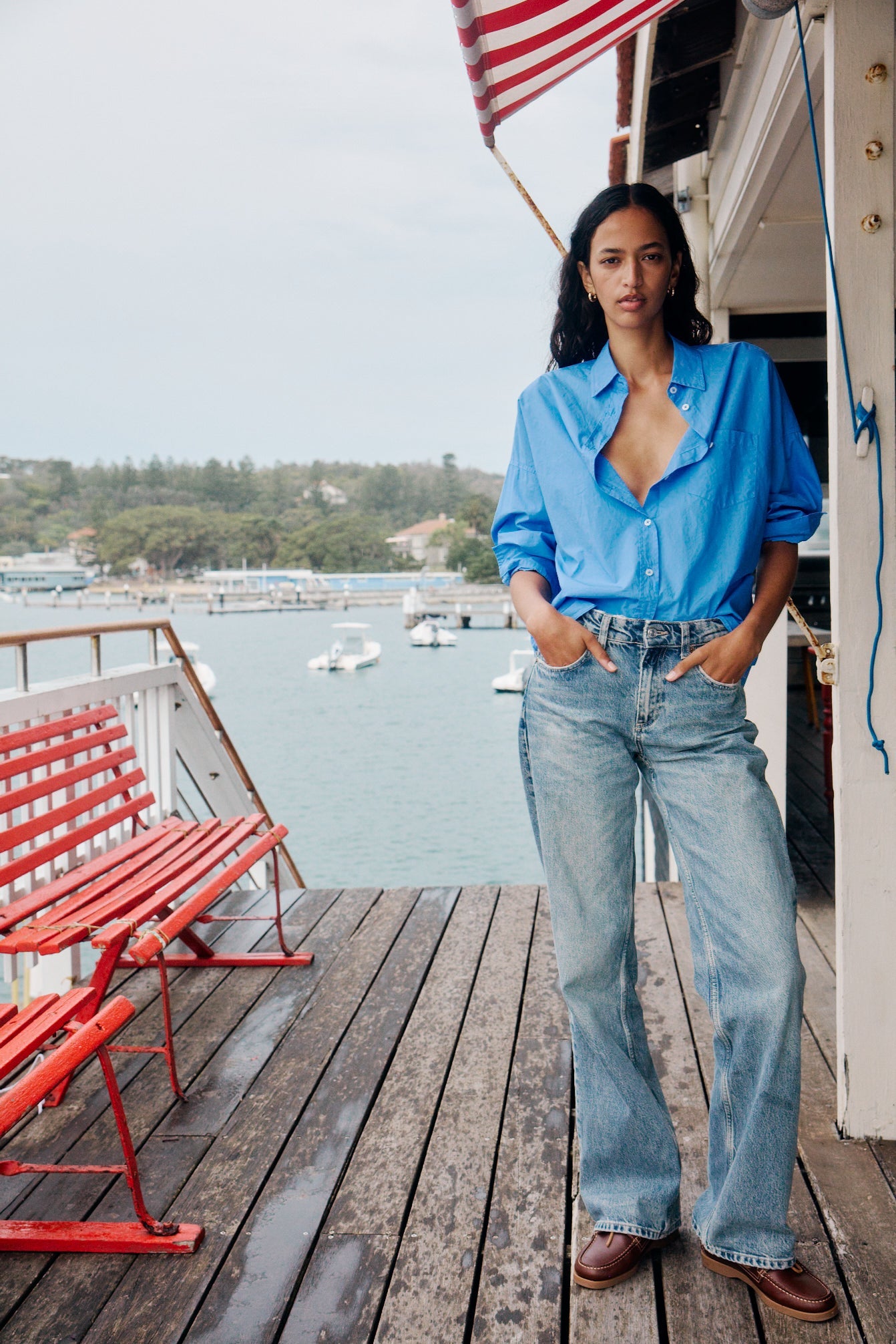 Chiara Long Sleeve Shirt - Classic - Ink Blue