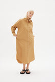 Chiara Shirt Dress Maxi - Toffee - Apparel
