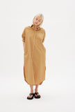 Chiara Shirt Dress Maxi - Toffee - Apparel