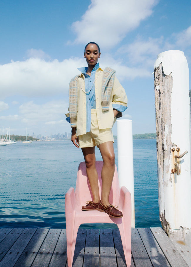 Chiara Long Sleeve Shirt - Classic - Straw