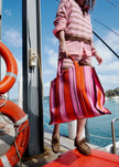 Rialto - Large Tote - Mandarina/Plumeria/Fig Stripe
