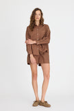 Chiara Long Sleeve Shirt Classic Cocoa