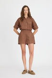 Chiara Long Sleeve Shirt Classic Cocoa