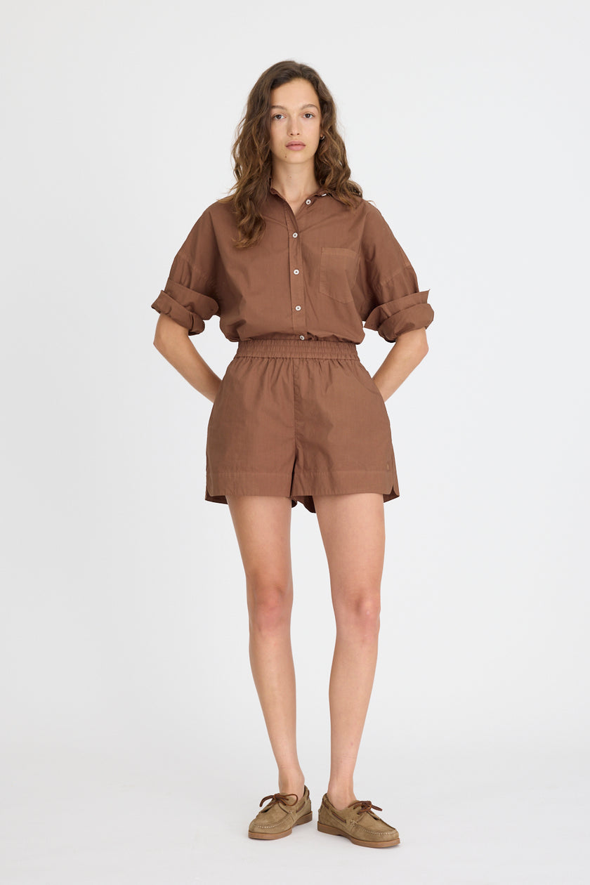 Chiara Long Sleeve Shirt Classic Cocoa