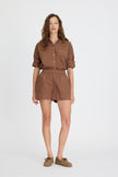 Chiara Long Sleeve Shirt Classic Cocoa