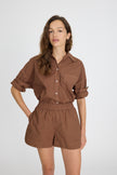 Chiara Long Sleeve Shirt Classic Cocoa