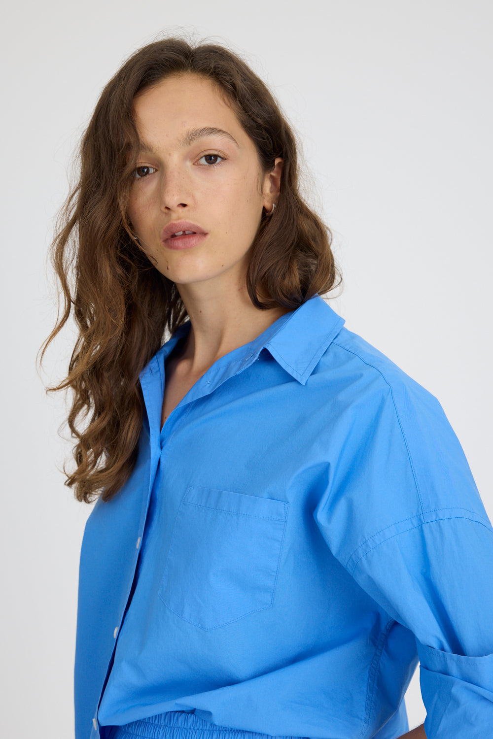 Chiara Long Sleeve Shirt - Classic - Ink Blue