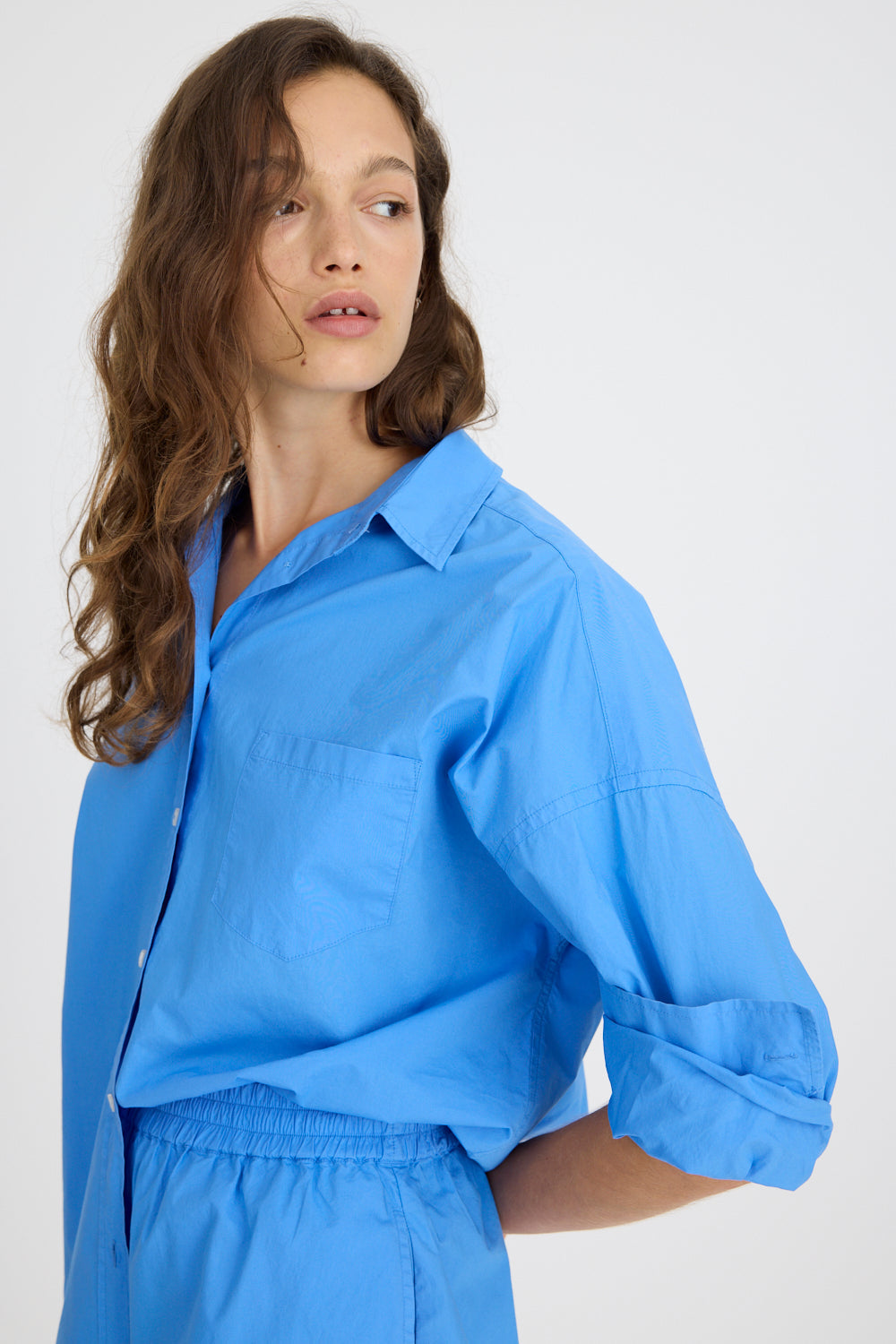Chiara Long Sleeve Shirt - Classic - Ink Blue