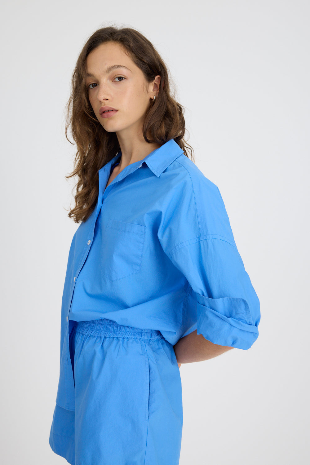 Chiara Long Sleeve Shirt - Classic - Ink Blue