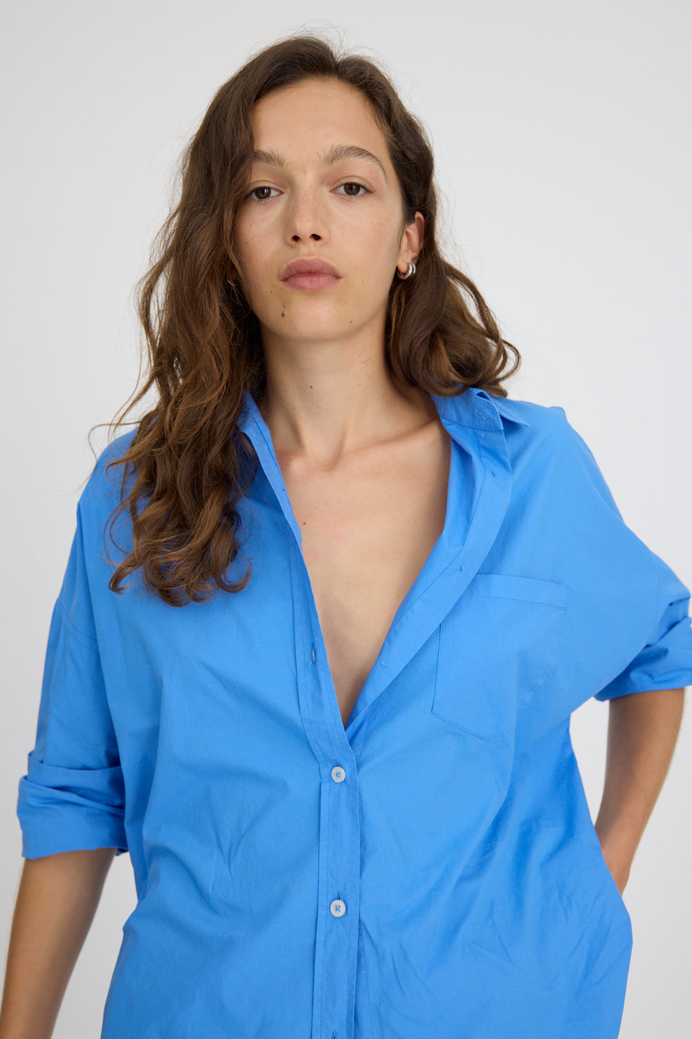 Chiara Long Sleeve Shirt - Classic - Ink Blue