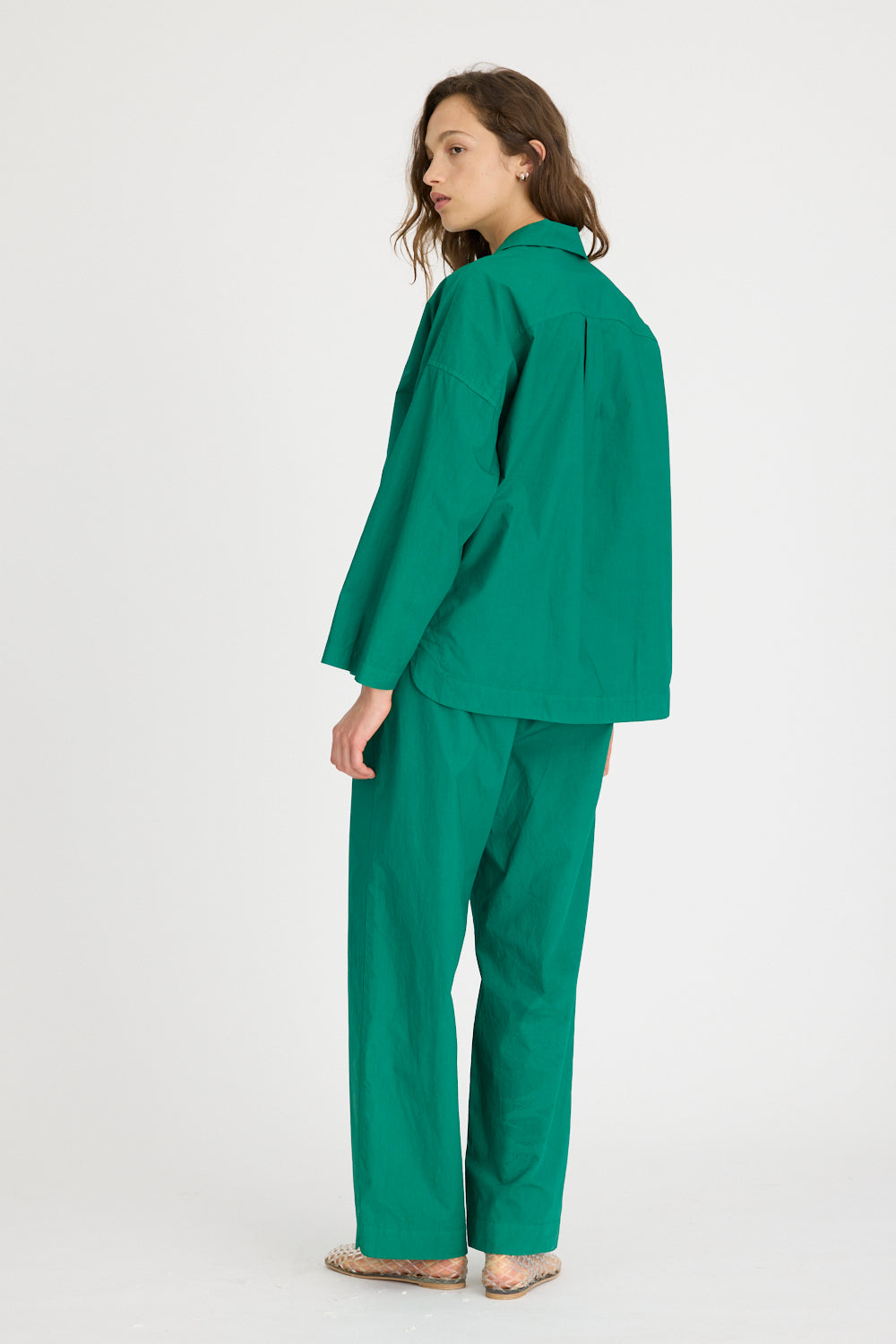 Lou Bowling Collar Shirt - Verdant